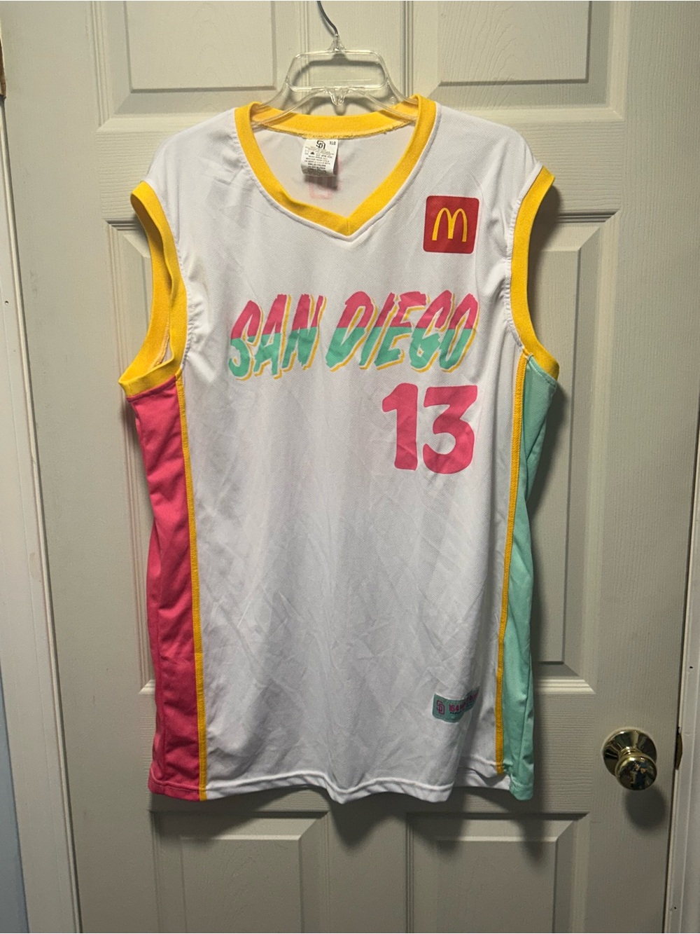 SAN DIEGO PADRES Manny Machado Basketball Jersey City Connect SGA Size XL